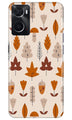 Leaf Pattern Art Case for Oppo A96  (Design - 132)