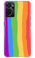 Multi Color Baground Case for Oppo A96  (Design - 139)