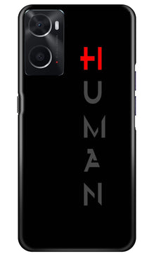 Human Mobile Back Case for Oppo A96  (Design - 141)