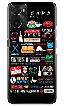 Friends Mobile Back Case for Oppo A76  (Design - 145)