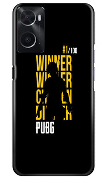 Pubg Winner Winner Mobile Back Case for Oppo A76  (Design - 146)