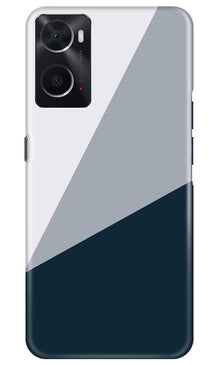 Blue Shade Mobile Back Case for Oppo A96 (Design - 151)