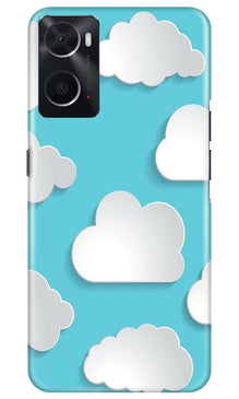 Clouds Mobile Back Case for Oppo A96 (Design - 179)