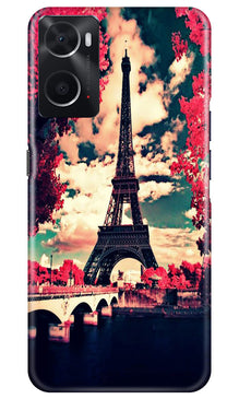 Eiffel Tower Mobile Back Case for Oppo A96 (Design - 181)