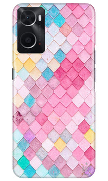 Pink Pattern Mobile Back Case for Oppo A96 (Design - 184)