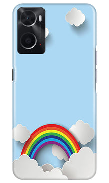 Rainbow Mobile Back Case for Oppo A96 (Design - 194)