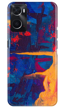 Modern Art Mobile Back Case for Oppo A96 (Design - 207)