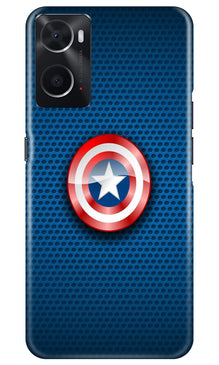 Captain America Shield Mobile Back Case for Oppo A96 (Design - 222)
