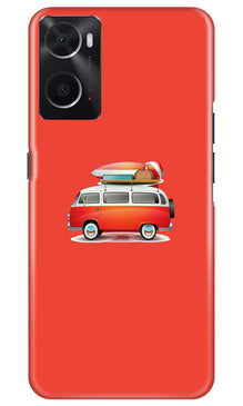 Travel Bus Mobile Back Case for Oppo A76 (Design - 227)