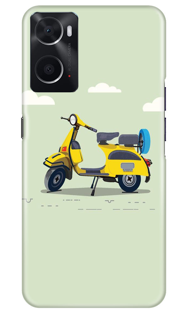 Vintage Scooter Case for Oppo A96 (Design No. 229)