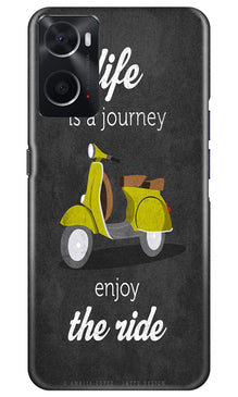 Life is a Journey Mobile Back Case for Oppo A96 (Design - 230)