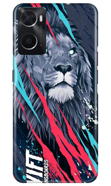 Lion Mobile Back Case for Oppo A96 (Design - 247)