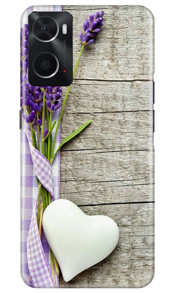White Heart Case for Oppo A76 (Design No. 260)