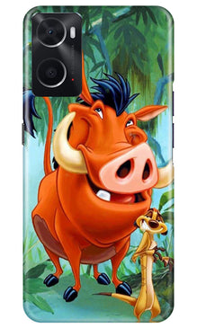 Timon and Pumbaa Mobile Back Case for Oppo A76 (Design - 267)