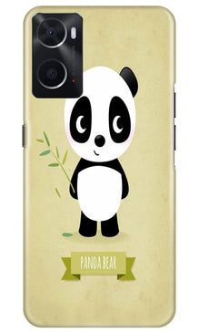 Panda Bear Mobile Back Case for Oppo A76 (Design - 279)