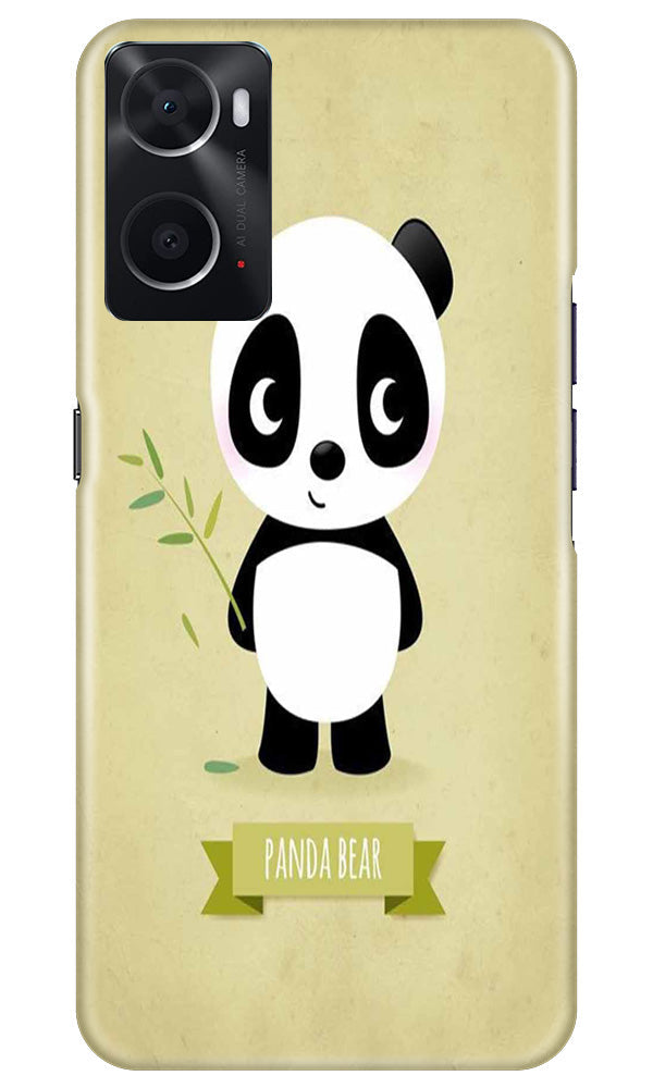 Panda Bear Mobile Back Case for Oppo A96 (Design - 279)