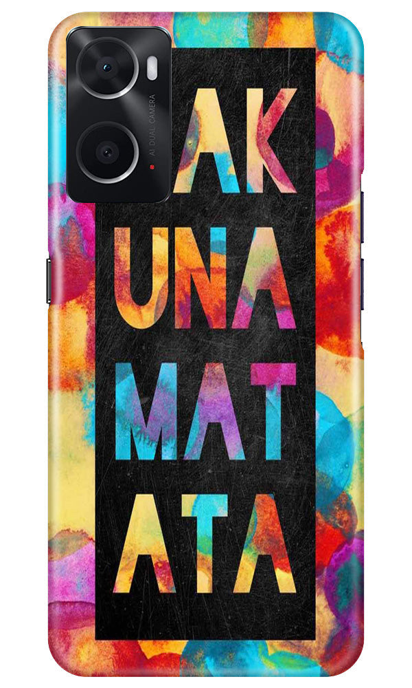 Hakuna Matata Mobile Back Case for Oppo A96 (Design - 285)