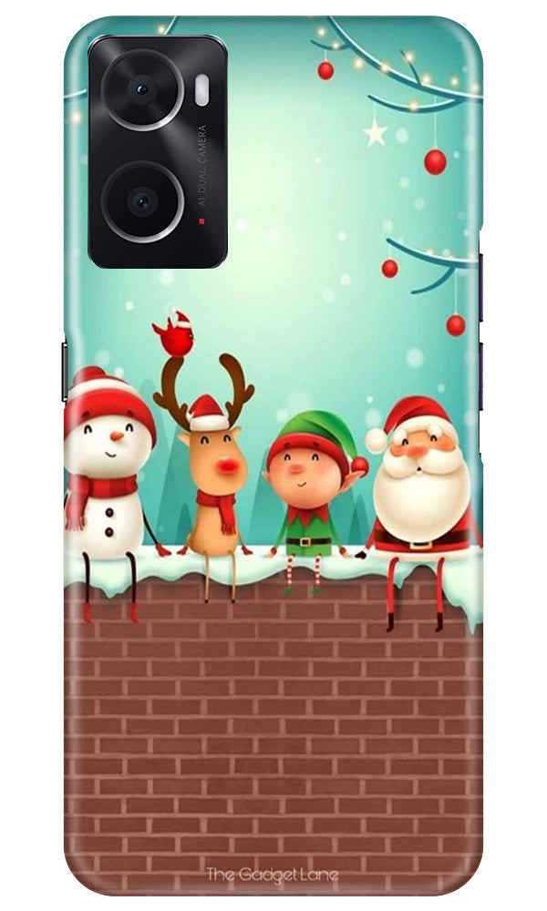 Santa Claus Mobile Back Case for Oppo A96 (Design - 296)