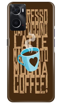 Love Coffee Mobile Back Case for Oppo A76 (Design - 311)