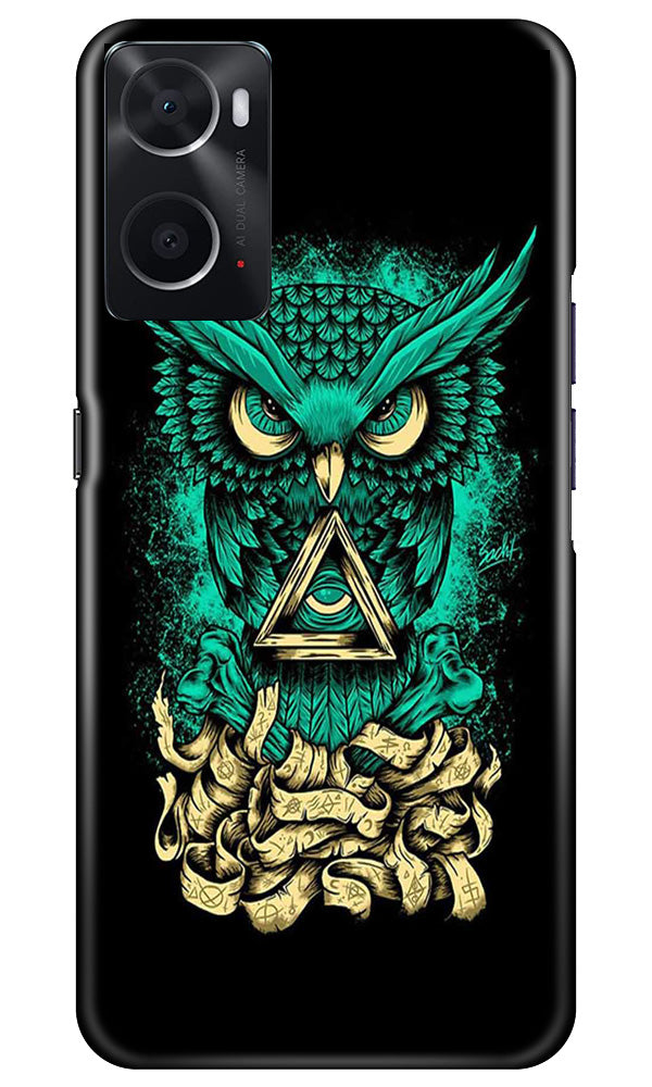 Owl Mobile Back Case for Oppo A96 (Design - 317)