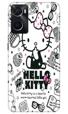 Hello Kitty Mobile Back Case for Oppo A96 (Design - 320)
