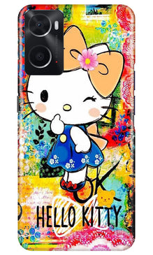 Hello Kitty Mobile Back Case for Oppo A96 (Design - 321)