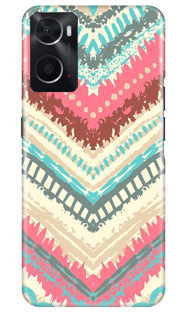 Pattern Mobile Back Case for Oppo A96 (Design - 327)