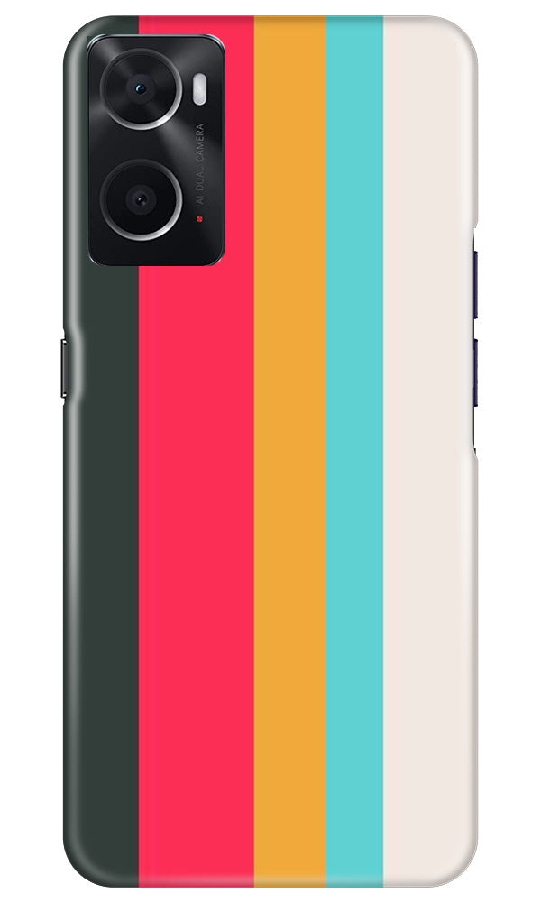 Color Pattern Mobile Back Case for Oppo A76 (Design - 328)