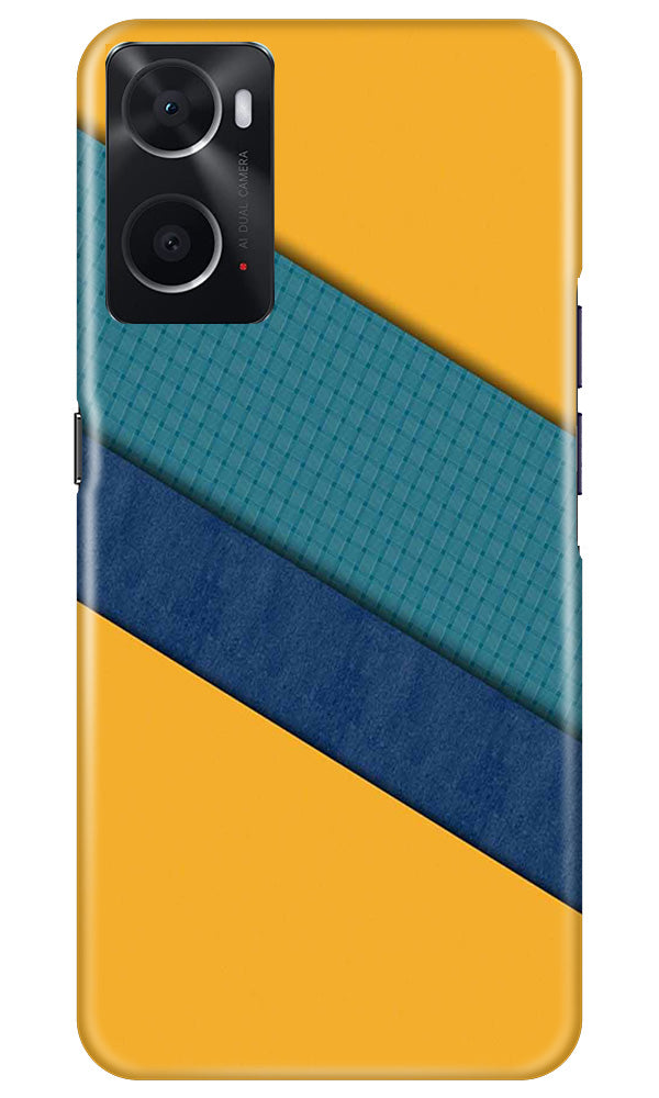 Diagonal Pattern Mobile Back Case for Oppo A96 (Design - 329)
