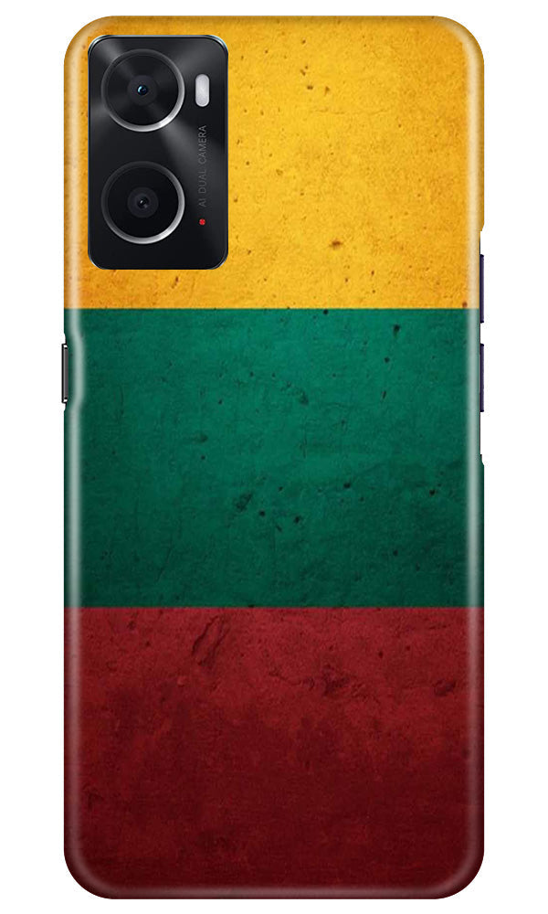Color Pattern Mobile Back Case for Oppo A96 (Design - 333)