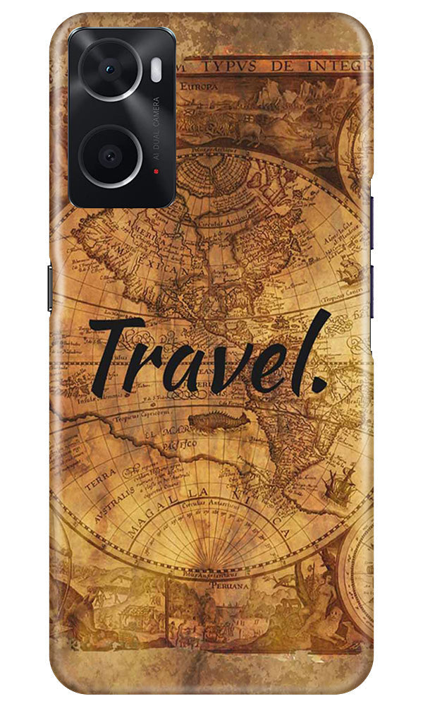 Travel Mobile Back Case for Oppo A96 (Design - 334)
