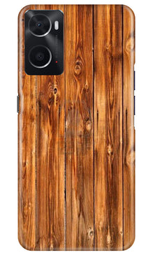Wooden Texture Mobile Back Case for Oppo A96 (Design - 335)