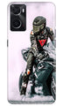 Biker Mobile Back Case for Oppo A96 (Design - 342)