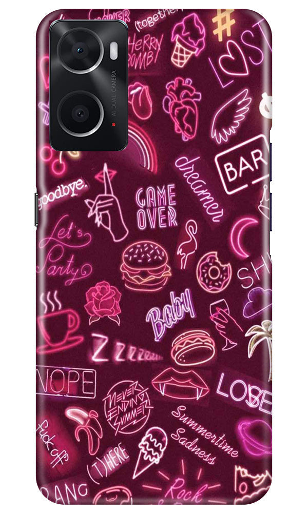 Party Theme Mobile Back Case for Oppo A76 (Design - 350)
