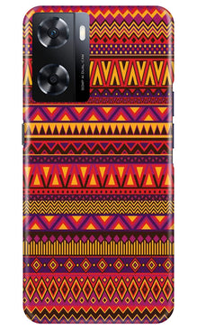 Zigzag line pattern2 Mobile Back Case for Oppo A77s (Design - 10)