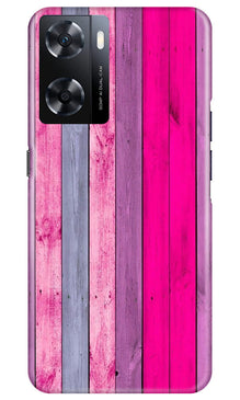 Wooden look Mobile Back Case for Oppo A77s (Design - 24)