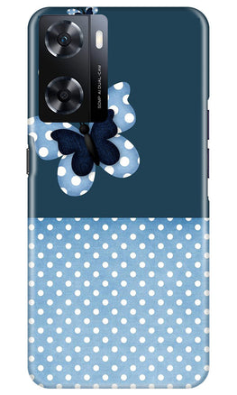White dots Butterfly Case for Oppo A77s