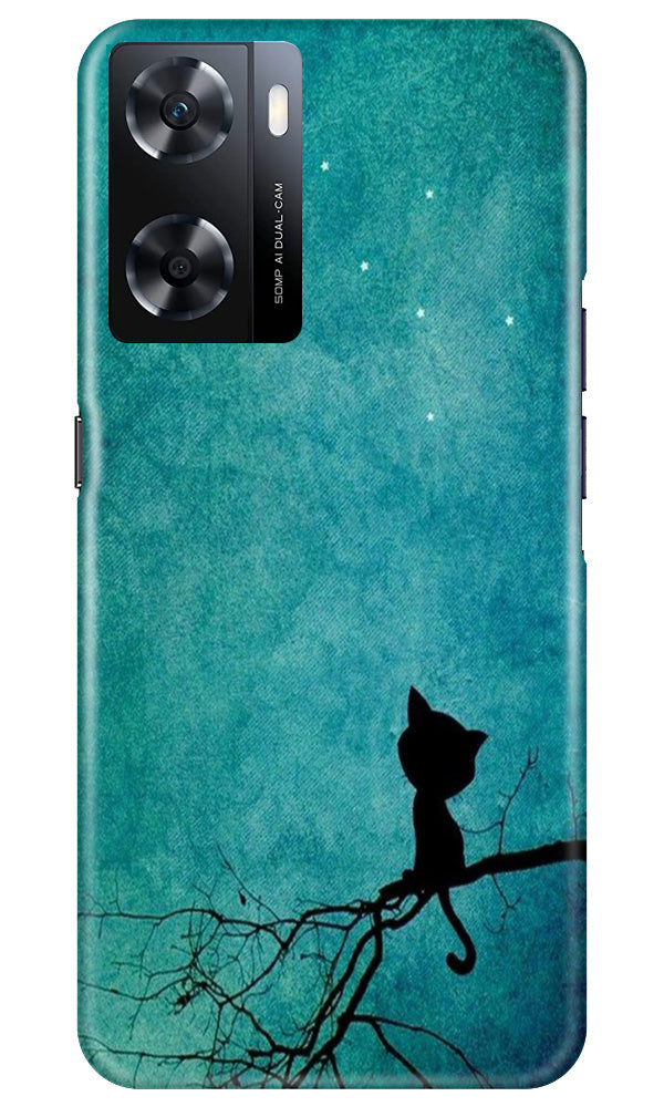 Moon cat Case for Oppo A77s