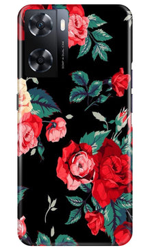 Red Rose2 Mobile Back Case for Oppo A77s (Design - 81)