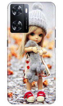 Cute Doll Mobile Back Case for Oppo A77s (Design - 93)