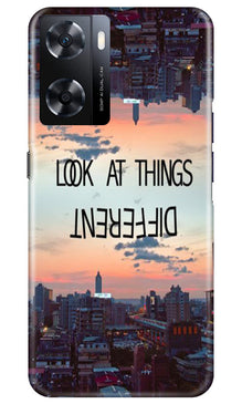 Look at things different Mobile Back Case for Oppo A77s (Design - 99)