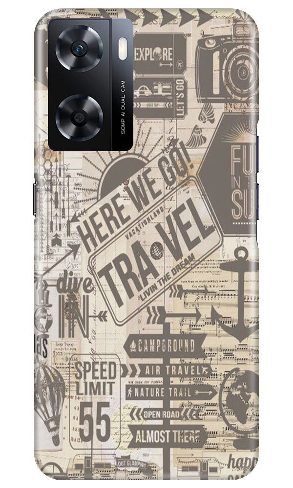 Travel Case for Oppo A77s  (Design - 104)