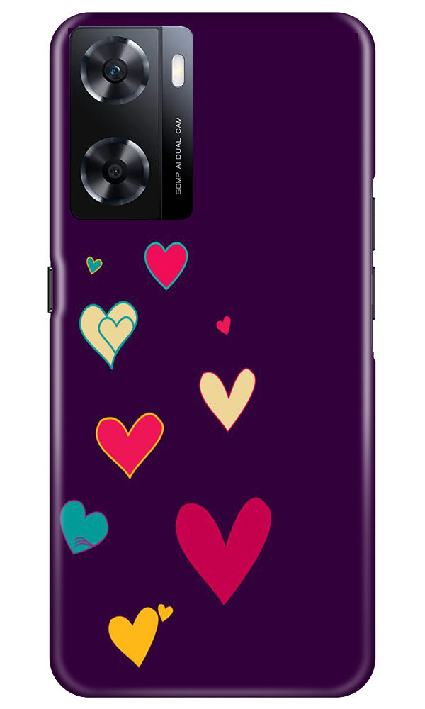 Purple Background Case for Oppo A77s(Design - 107)