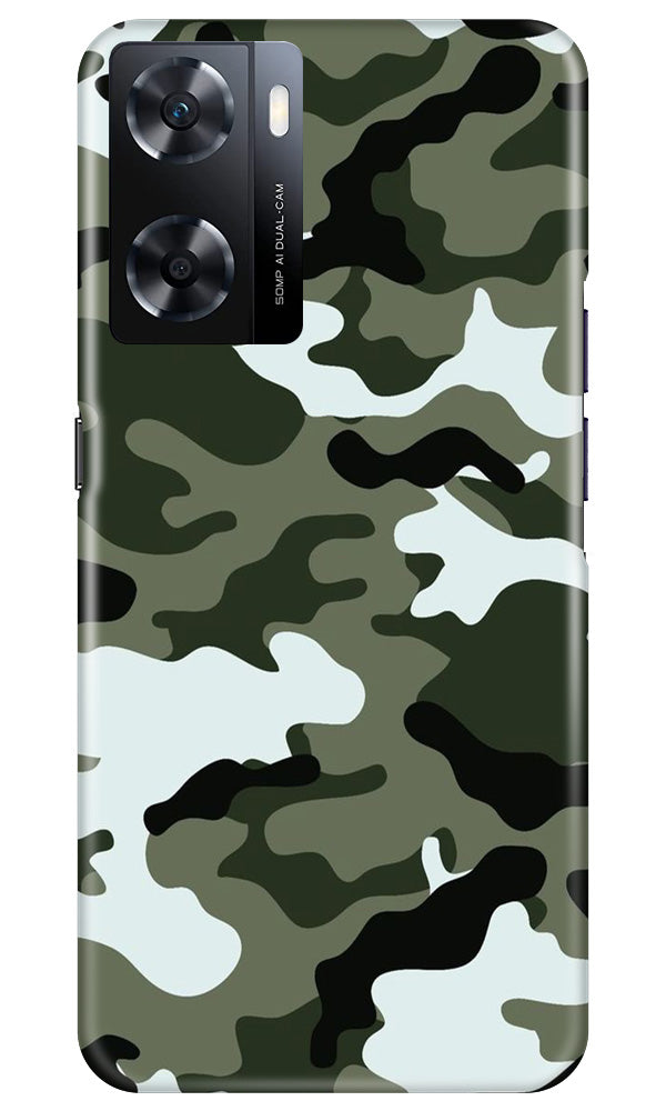 Army Camouflage Case for Oppo A77s  (Design - 108)
