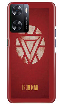 Iron Man Superhero Mobile Back Case for Oppo A77s  (Design - 115)