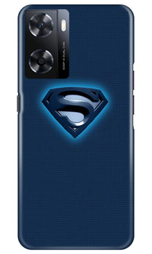 Superman Superhero Mobile Back Case for Oppo A77s  (Design - 117)