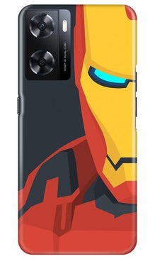 Iron Man Superhero Mobile Back Case for Oppo A77s  (Design - 120)