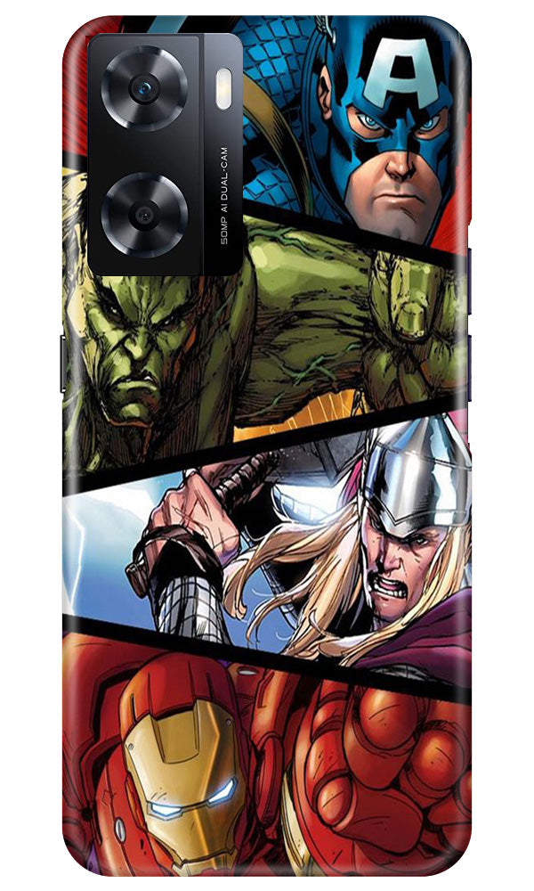Avengers Superhero Case for Oppo A77s  (Design - 124)