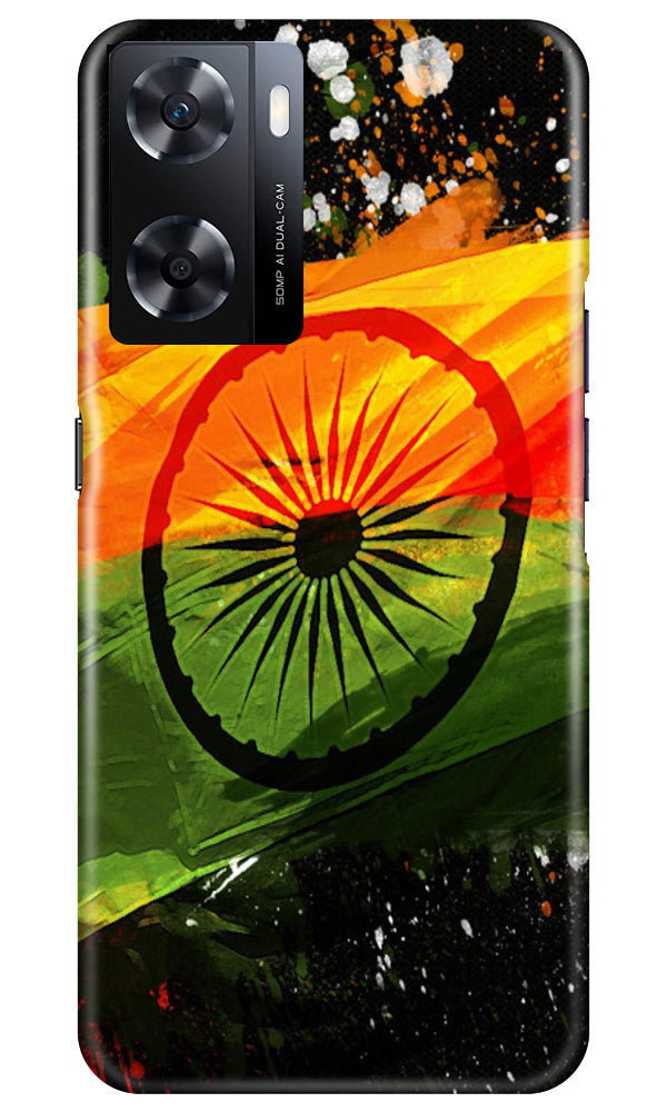 Indian Flag Case for Oppo A77s(Design - 137)