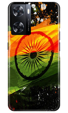 Indian Flag Mobile Back Case for Oppo A77s  (Design - 137)